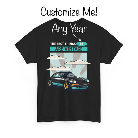 The Best Things are Vintage Personalized Car Tee