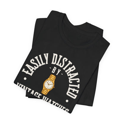 Easily Distracted by Vintage Watches Tee