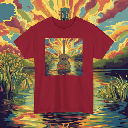 Psychedelic Guitar Unisex Tee for Music Lovers