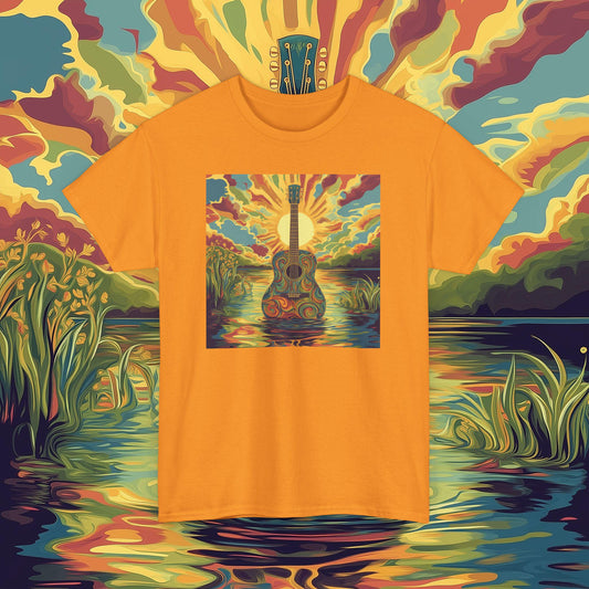 Psychedelic Guitar Unisex Tee for Music Lovers