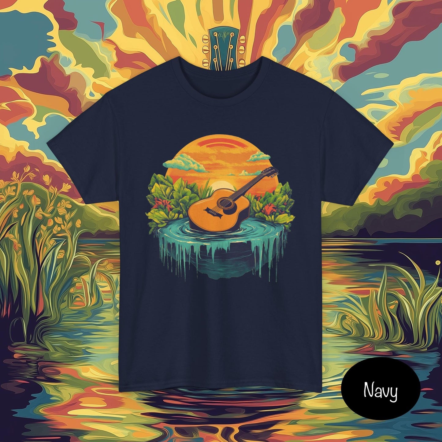 Psychedelic Guitar World Unisex Tee