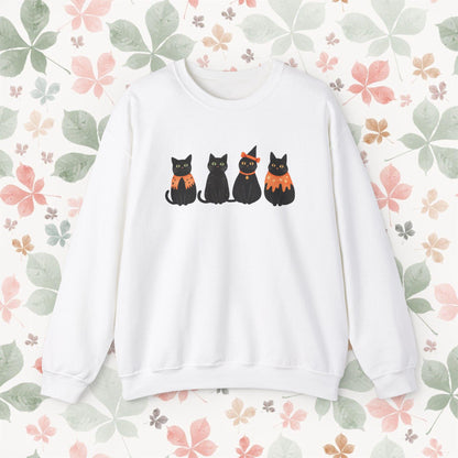 Black Cats On Halloween Sweatshirt