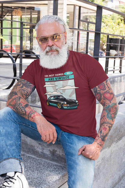 The Best Things are Vintage Personalized Car Tee