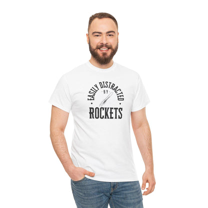 Easily Distracted By Rockets Graphic Tee