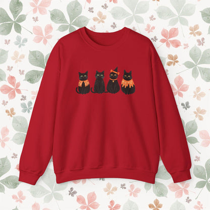 Black Cats On Halloween Sweatshirt