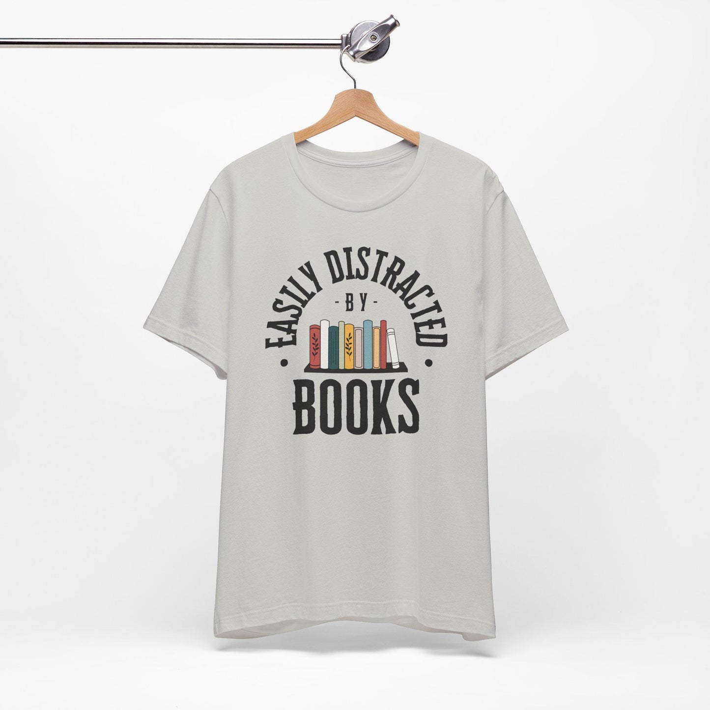 Easily Distracted by Books Graphic Shirt