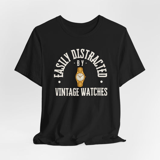 Easily Distracted by Vintage Watches Tee