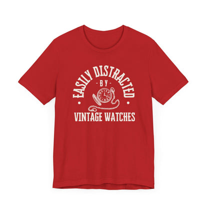 Easily Distracted by Vintage Watches Tee