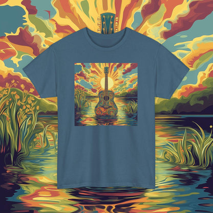 Psychedelic Guitar Unisex Tee for Music Lovers