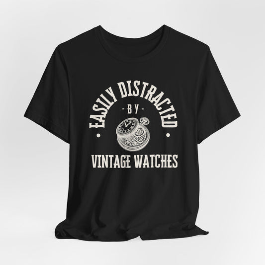 Easily Distracted by Vintage Watches Tee