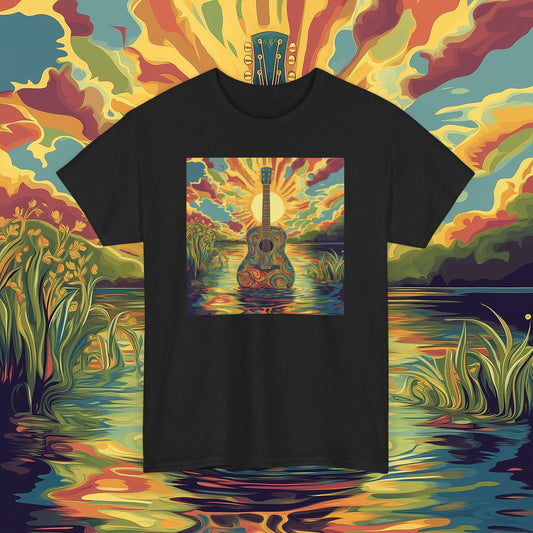 Psychedelic Guitar Unisex Tee for Music Lovers