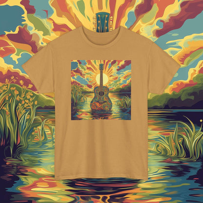 Psychedelic Guitar Unisex Tee for Music Lovers